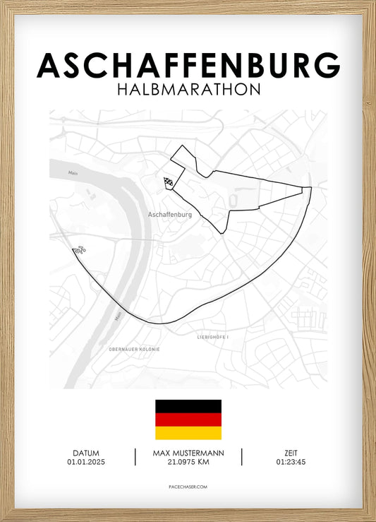 Halbmarathon Aschaffenburg Poster