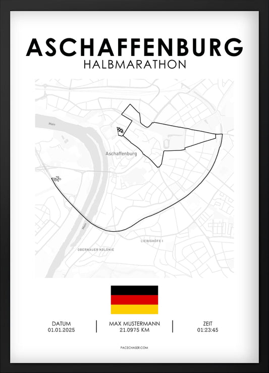 Halbmarathon Aschaffenburg Poster