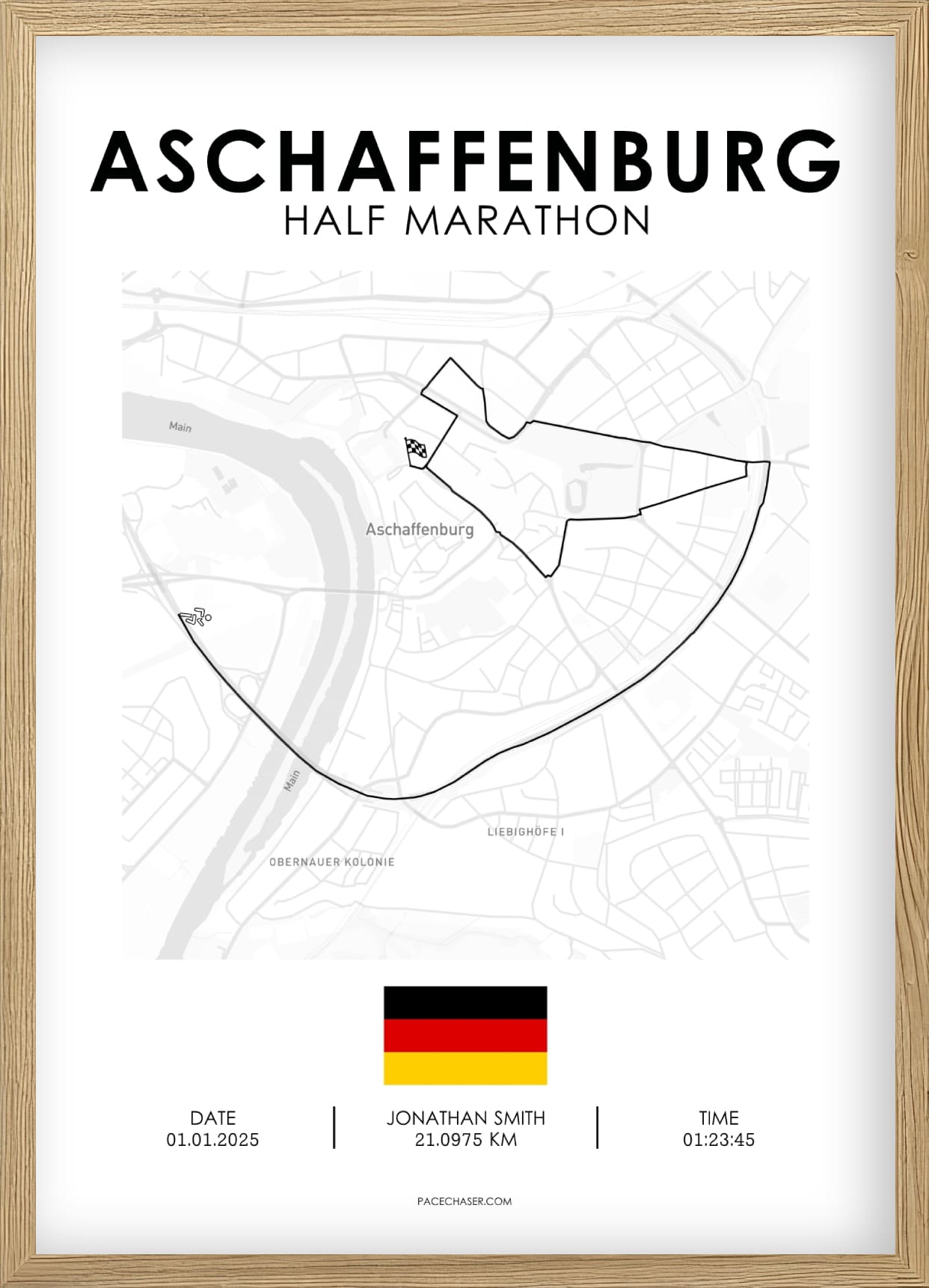 Halbmarathon Aschaffenburg Poster