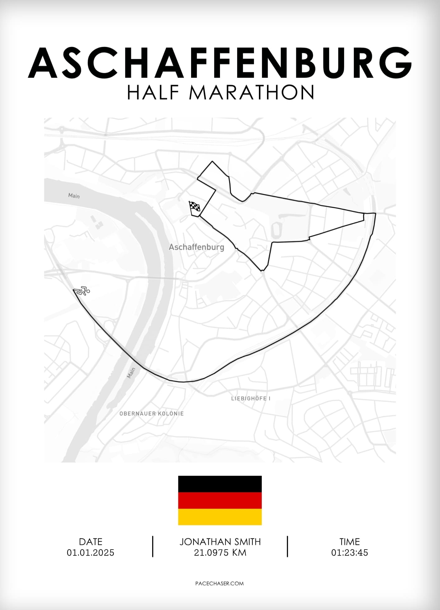 Halbmarathon Aschaffenburg Poster