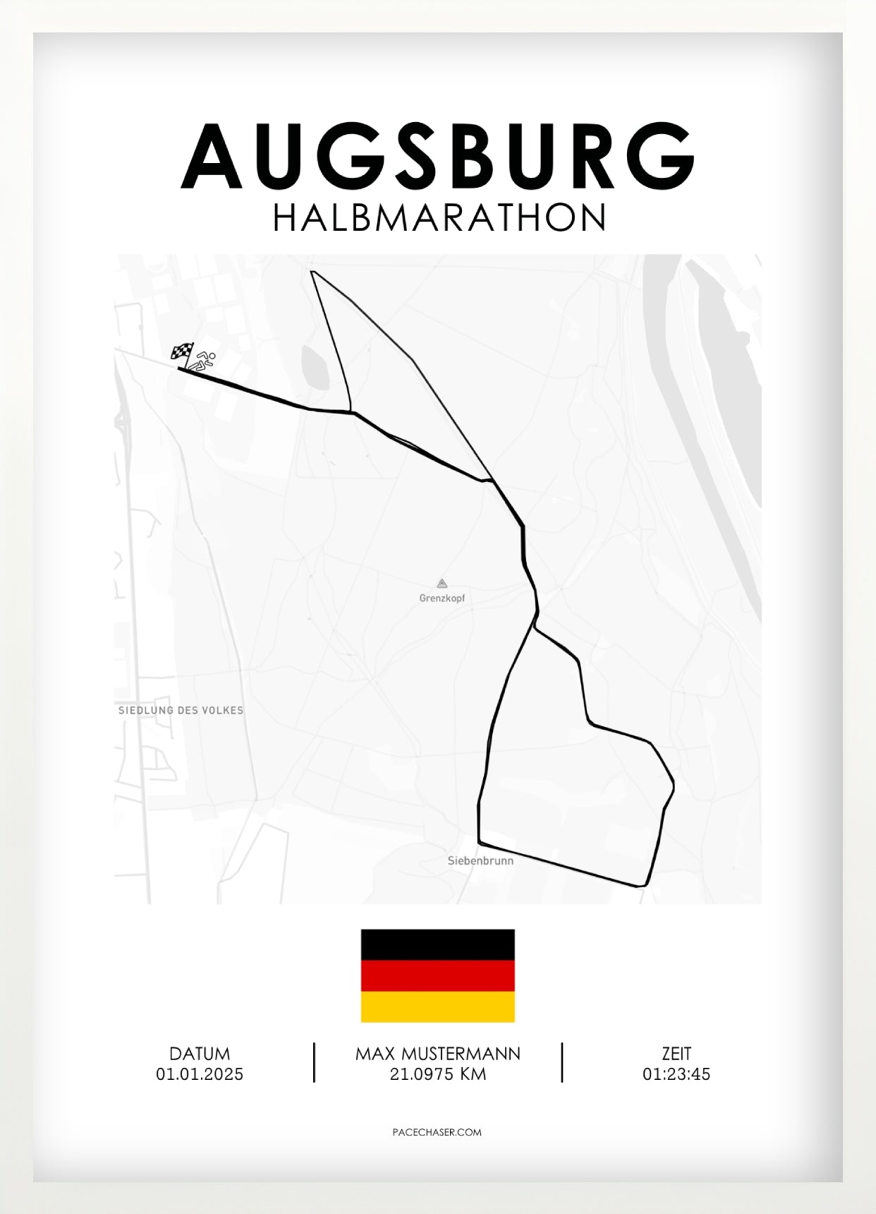 Halbmarathon Augsburg Poster