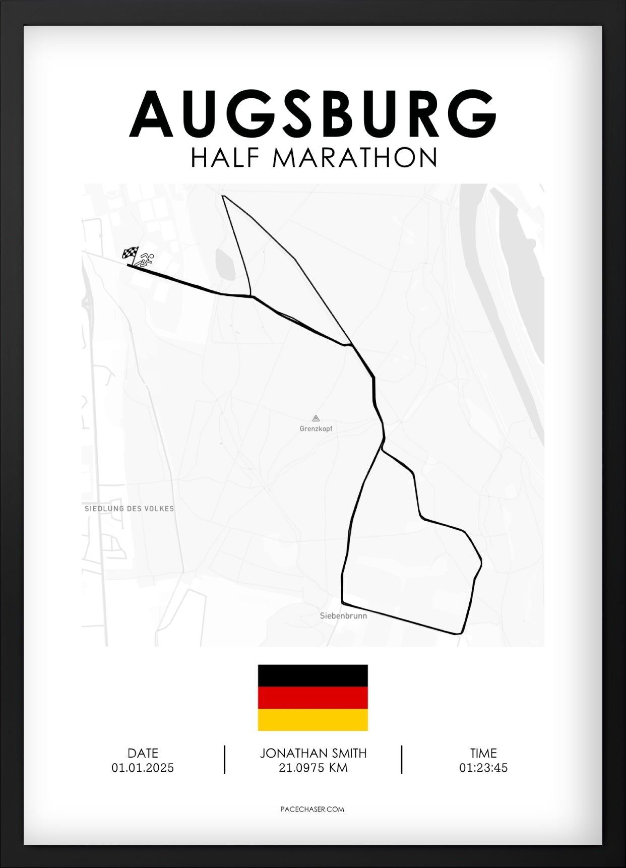Halbmarathon Augsburg Poster