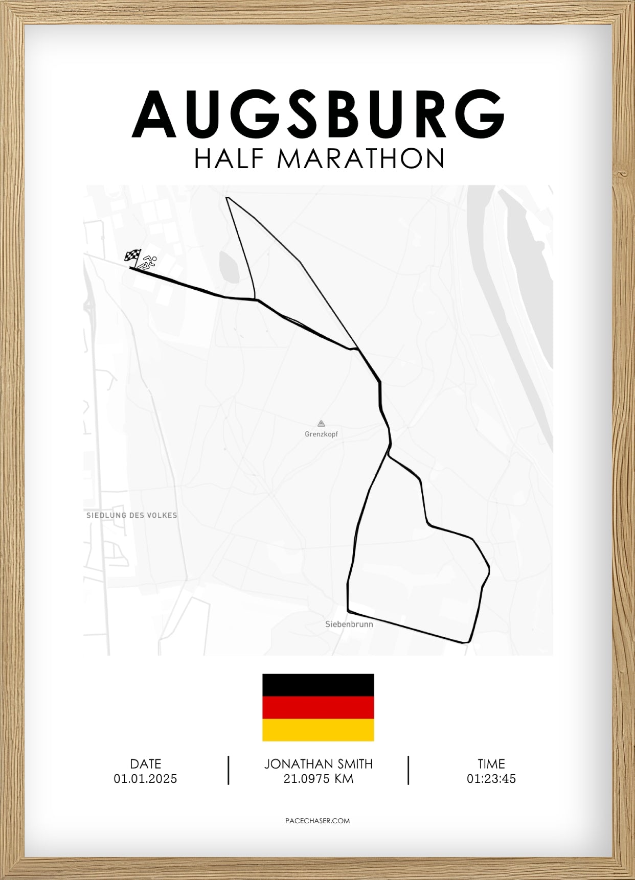 Halbmarathon Augsburg Poster