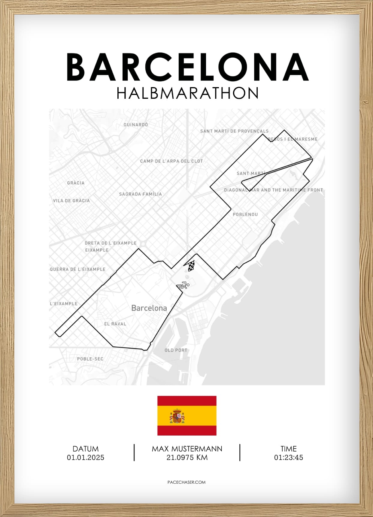 Halbmarathon Barcelona Poster (ab 2025)