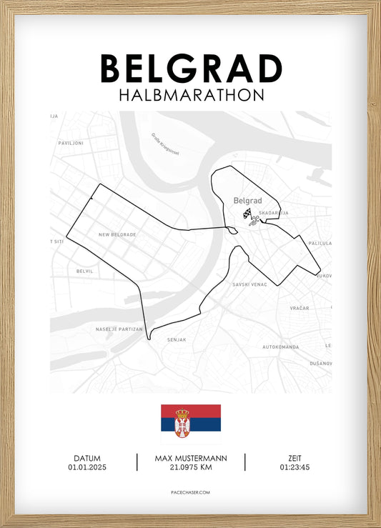 Halbmarathon Belgrad Poster (ab 2025)