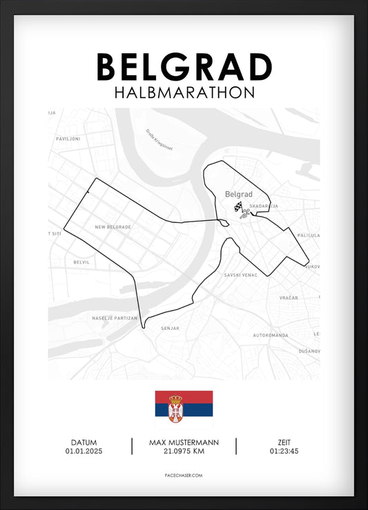 Halbmarathon Belgrad Poster (ab 2025)