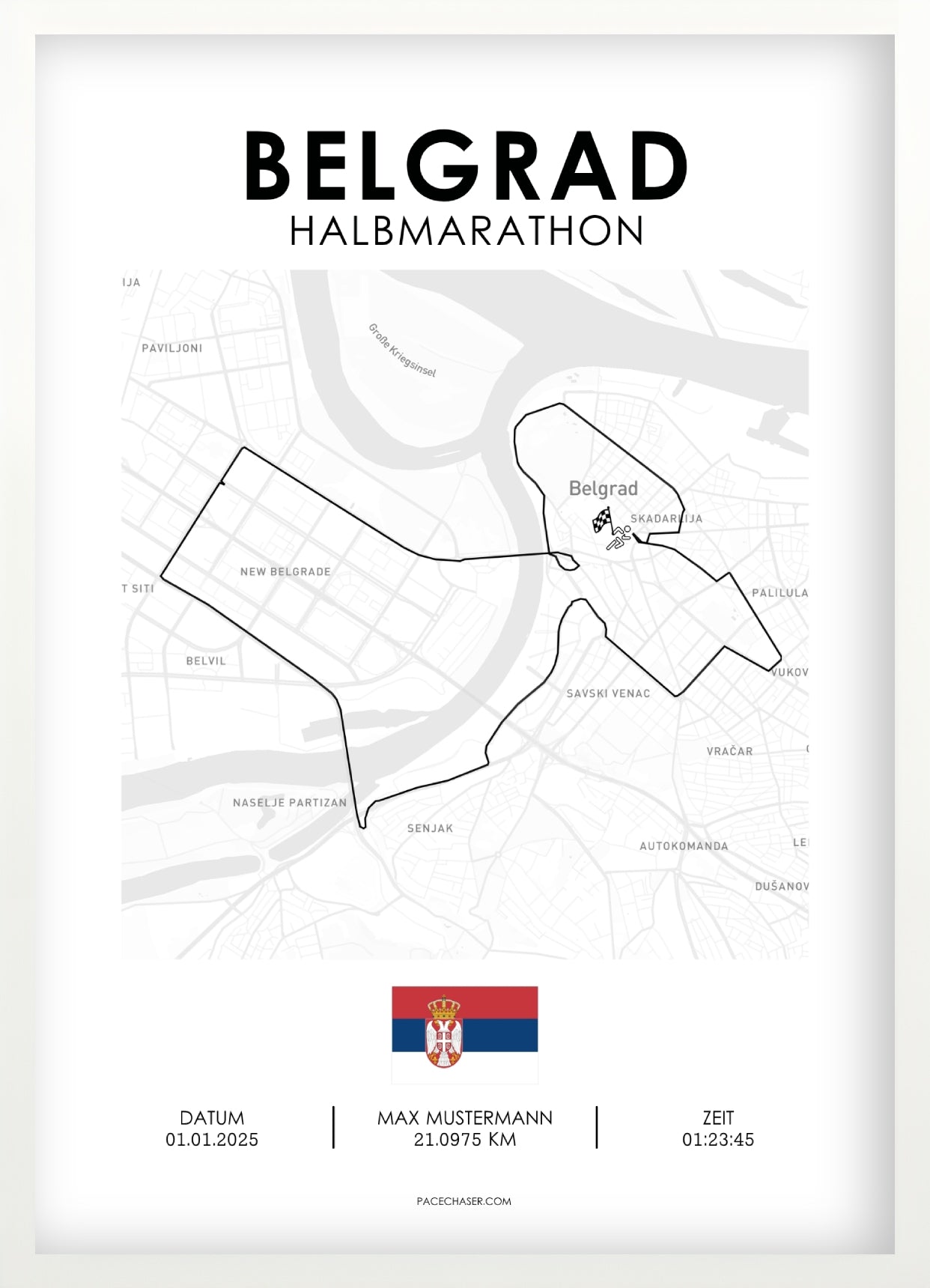 Halbmarathon Belgrad Poster (ab 2025)