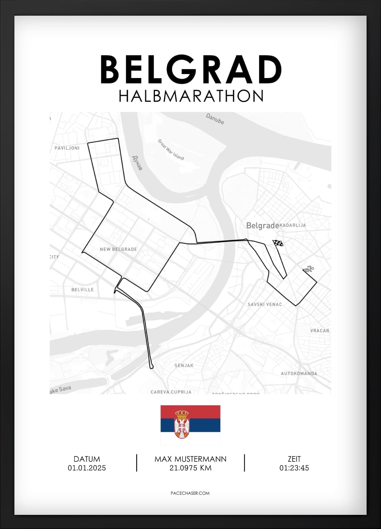 Halbmarathon Belgrad Poster (bis 2024)