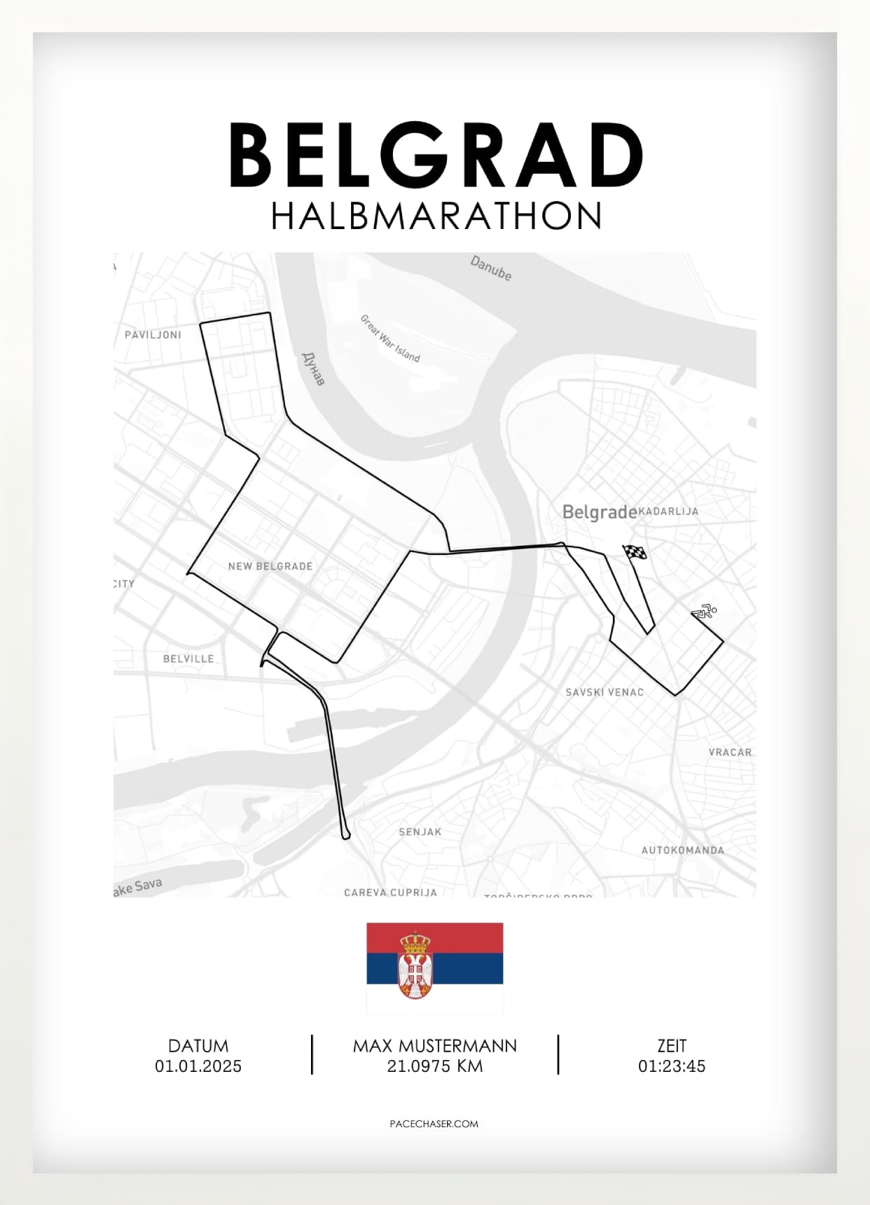 Halbmarathon Belgrad Poster (bis 2024)