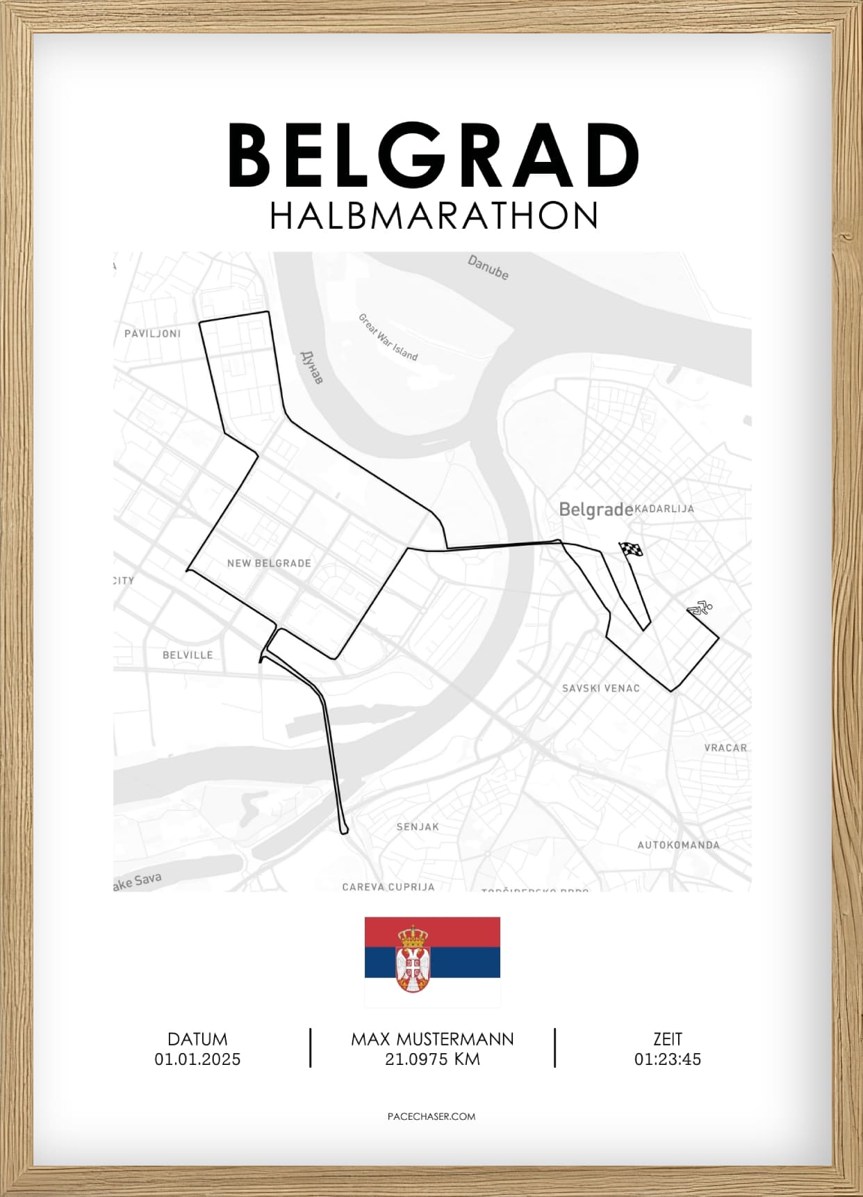 Halbmarathon Belgrad Poster (bis 2024)