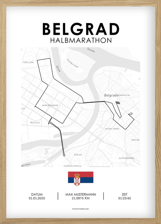 Halbmarathon Belgrad Poster (bis 2024)
