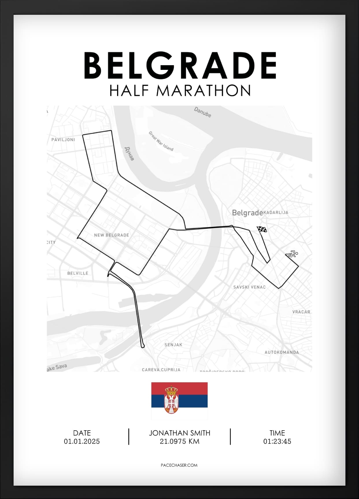 Halbmarathon Belgrad Poster (bis 2024)