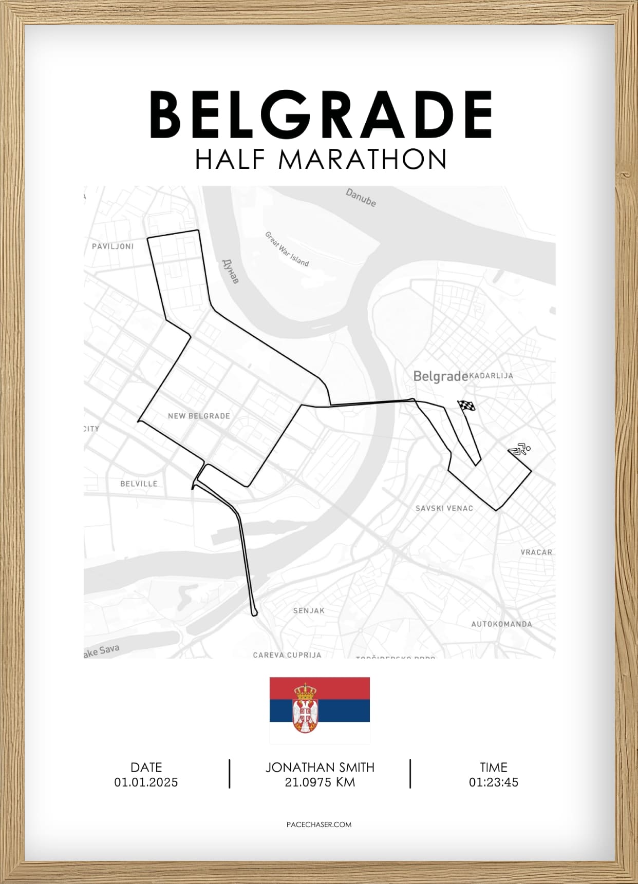 Halbmarathon Belgrad Poster (bis 2024)