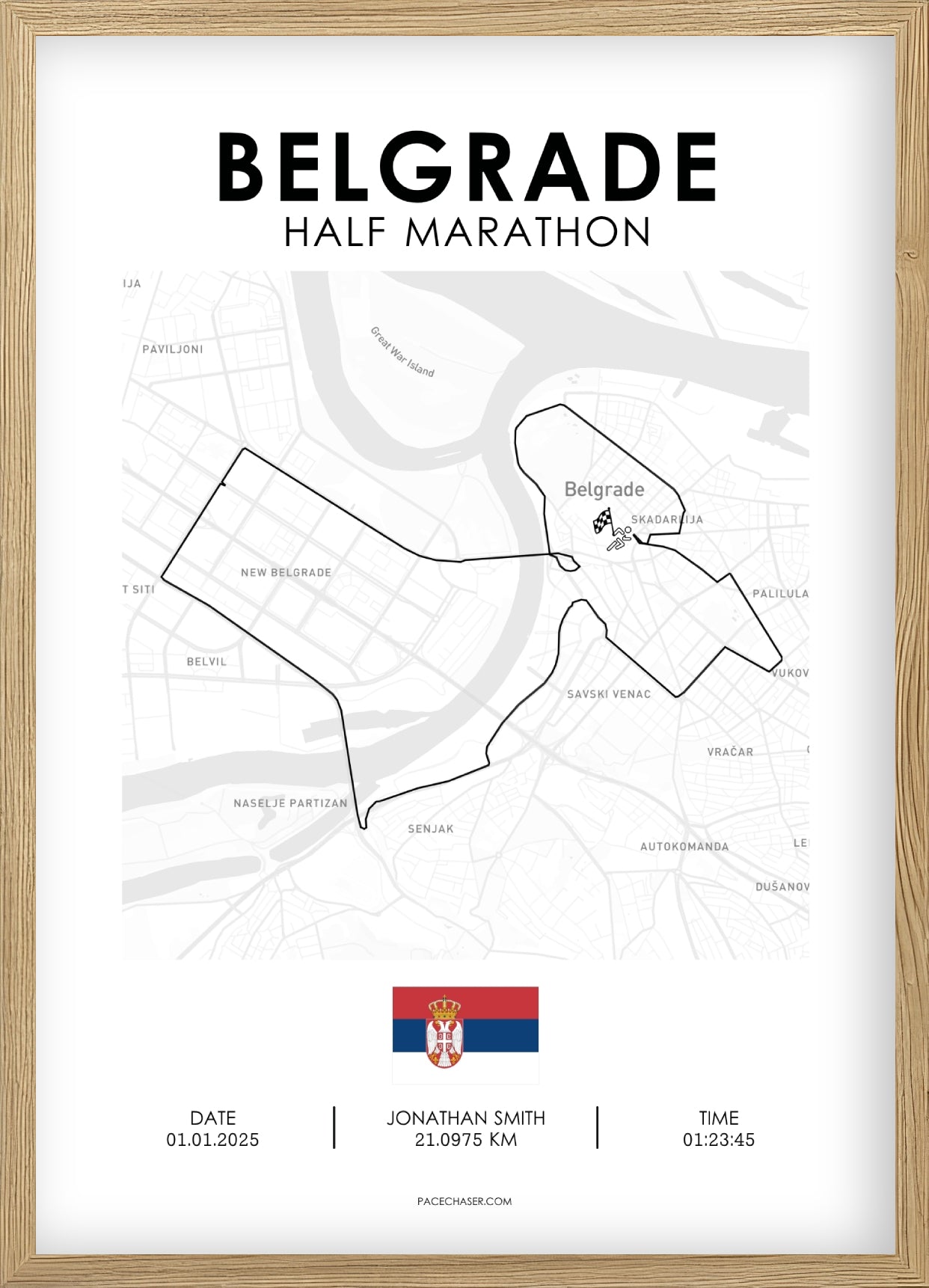 Halbmarathon Belgrad Poster (ab 2025)