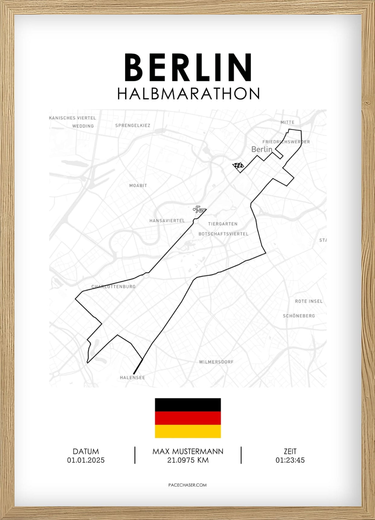 Halbmarathon Berlin Poster - Superhalf (bis 2024)