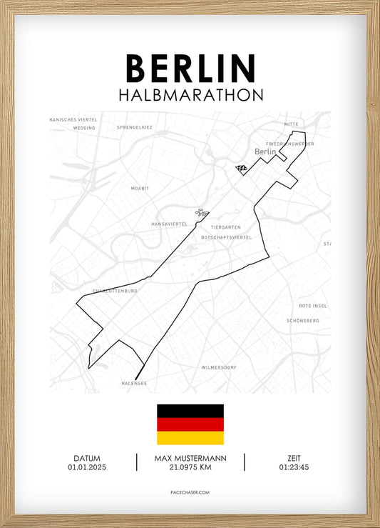 Halbmarathon Berlin Poster - Superhalf (bis 2024)