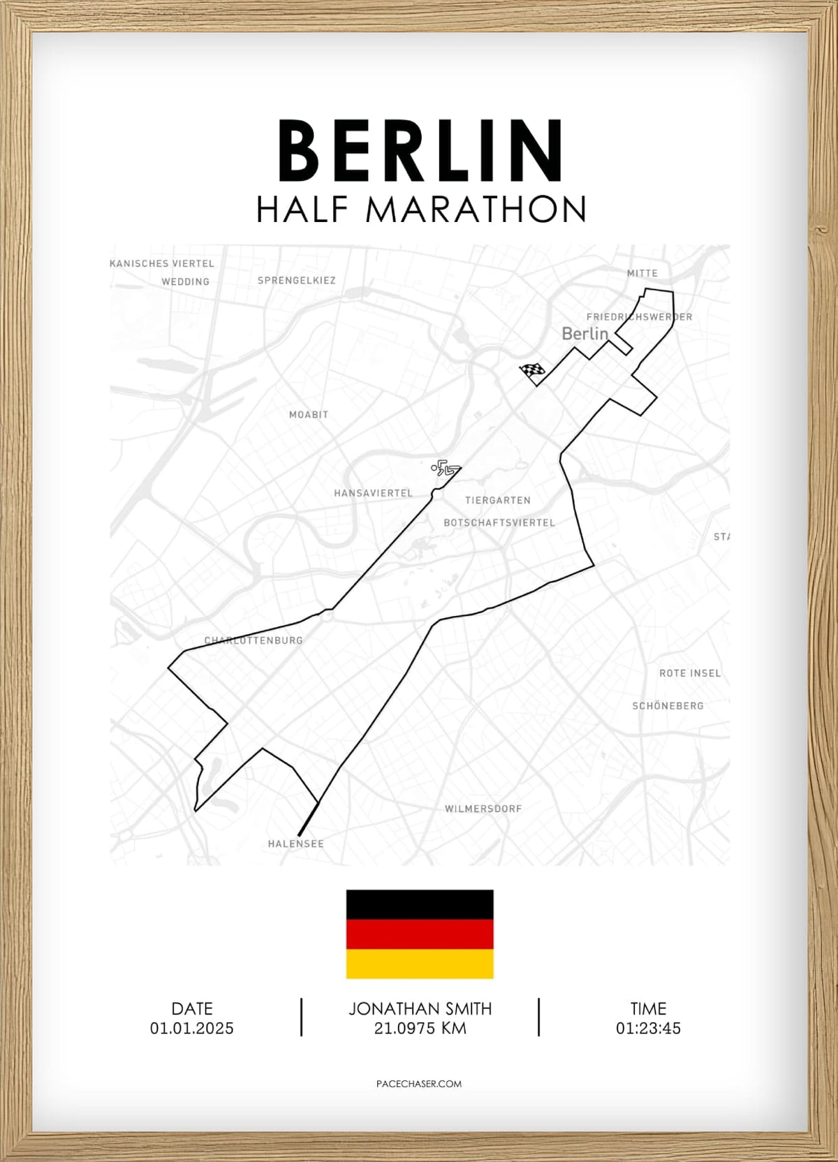 Halbmarathon Berlin Poster - Superhalf (bis 2024)