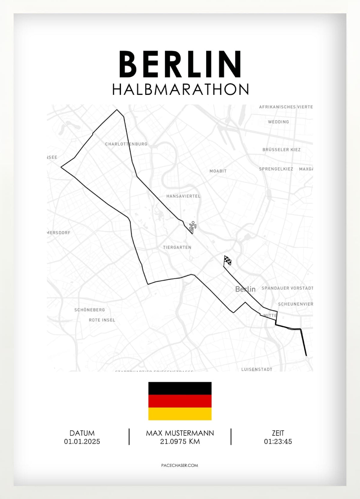 Halbmarathon Berlin Poster - Superhalf (ab 2025)