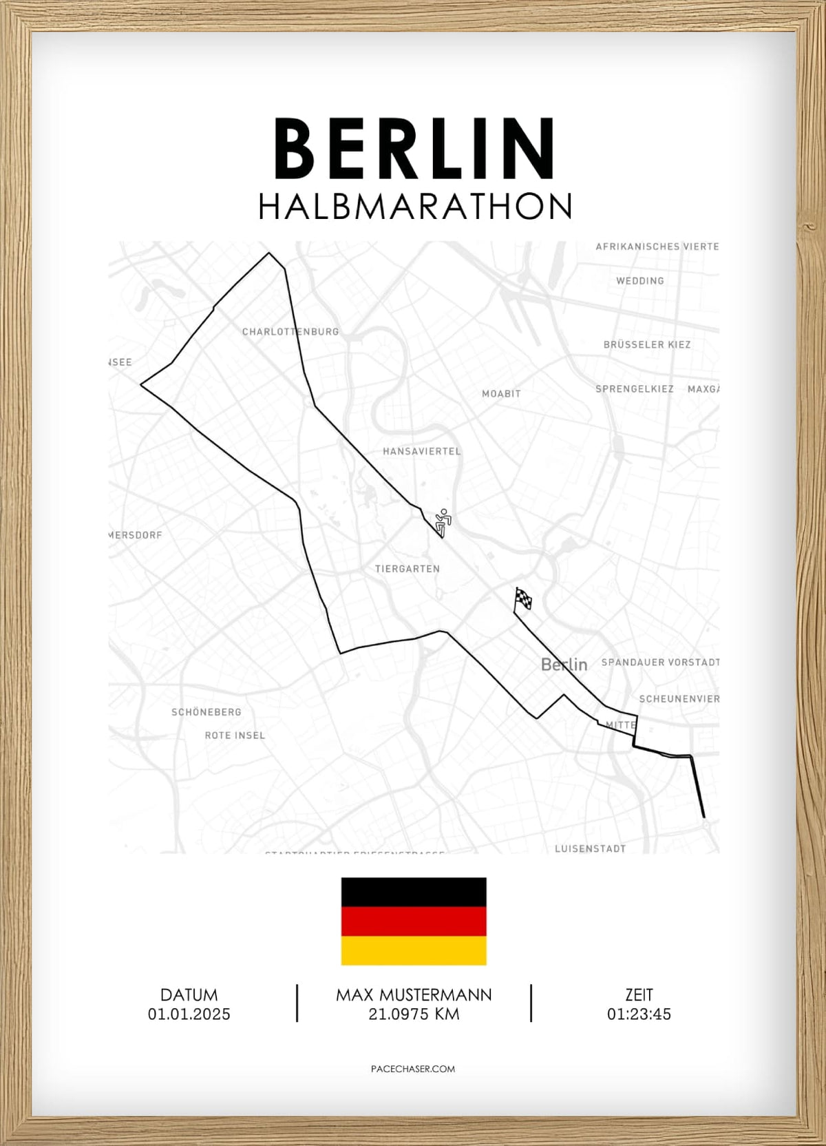 Halbmarathon Berlin Poster - Superhalf (ab 2025)