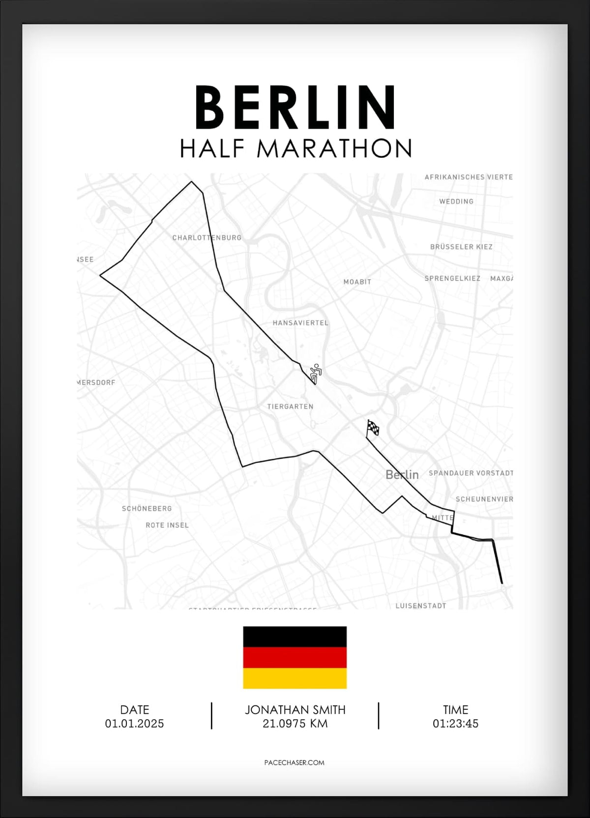Halbmarathon Berlin Poster - Superhalf (ab 2025)