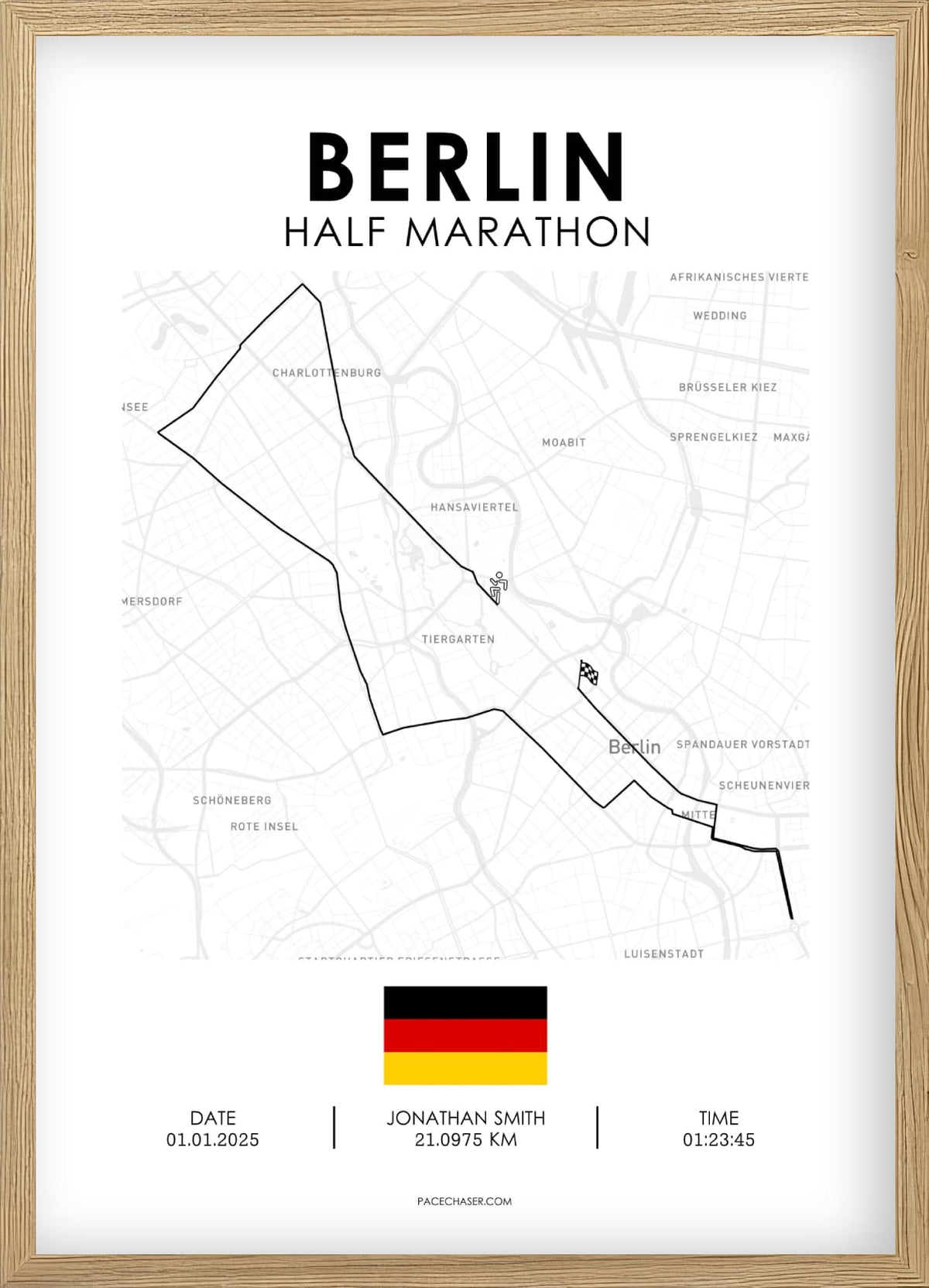 Halbmarathon Berlin Poster - Superhalf (ab 2025)