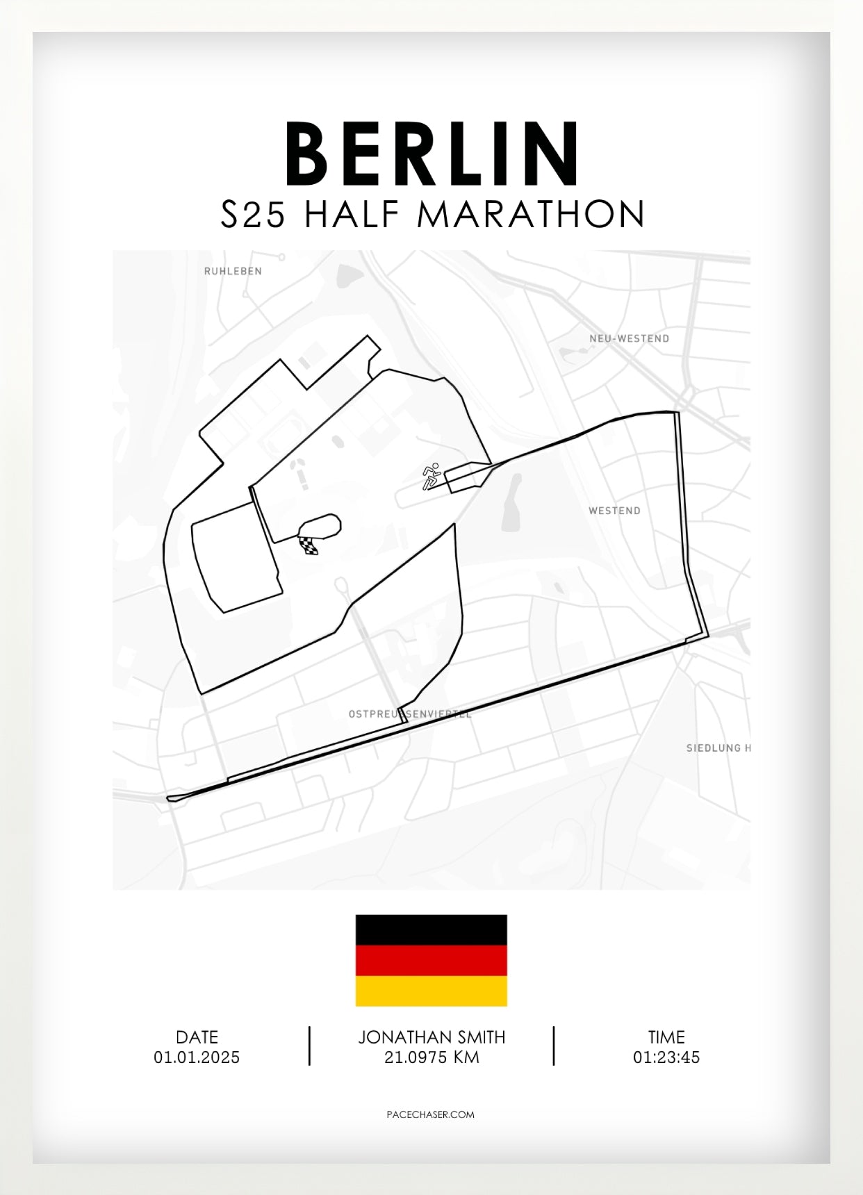 Halbmarathon Berlin Poster - S25