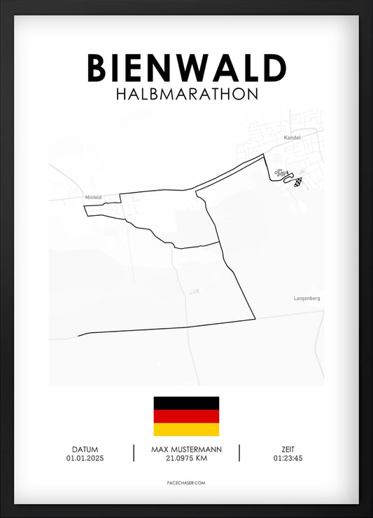 Halbmarathon Bienwald Poster