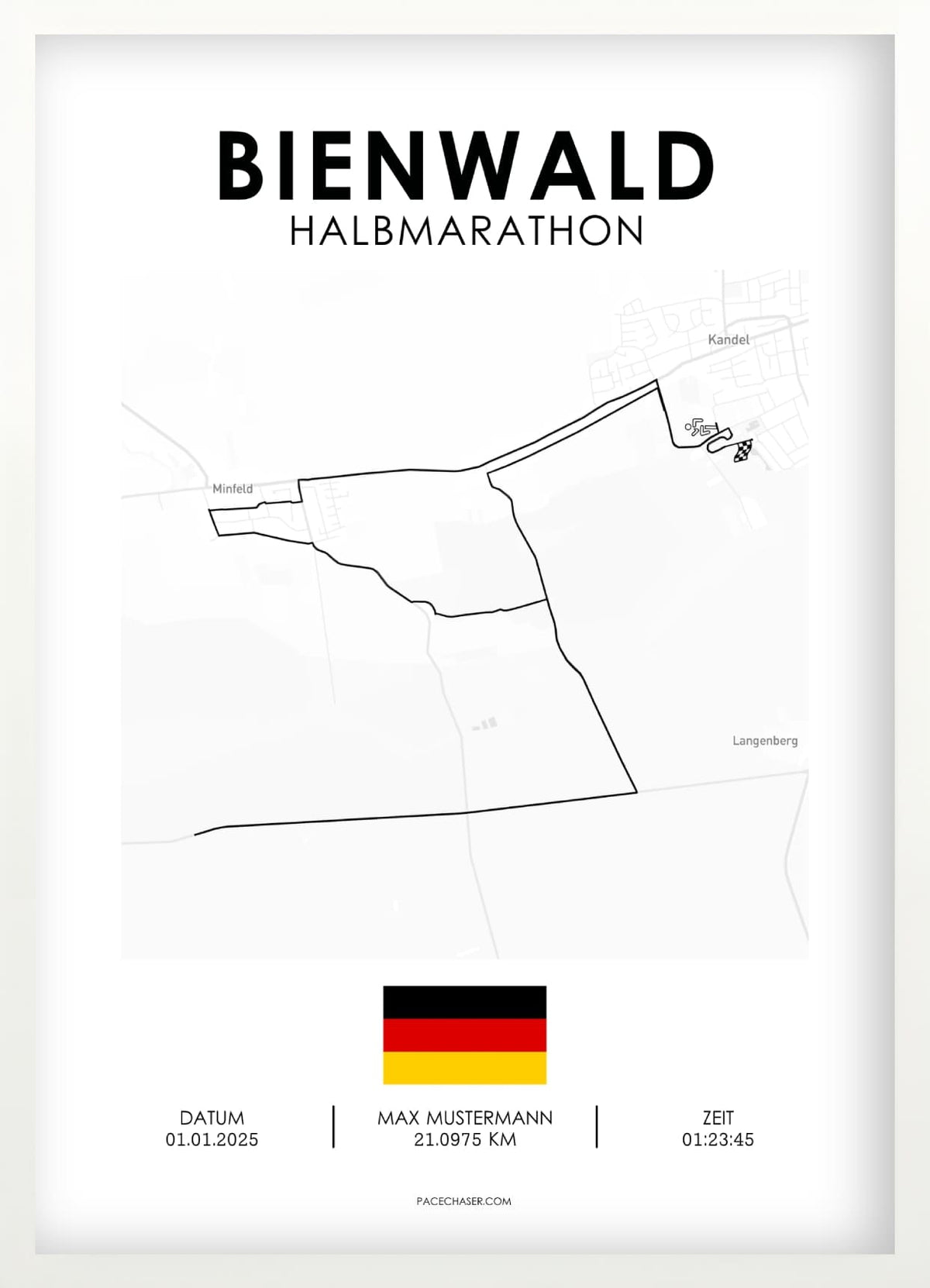 Halbmarathon Bienwald Poster