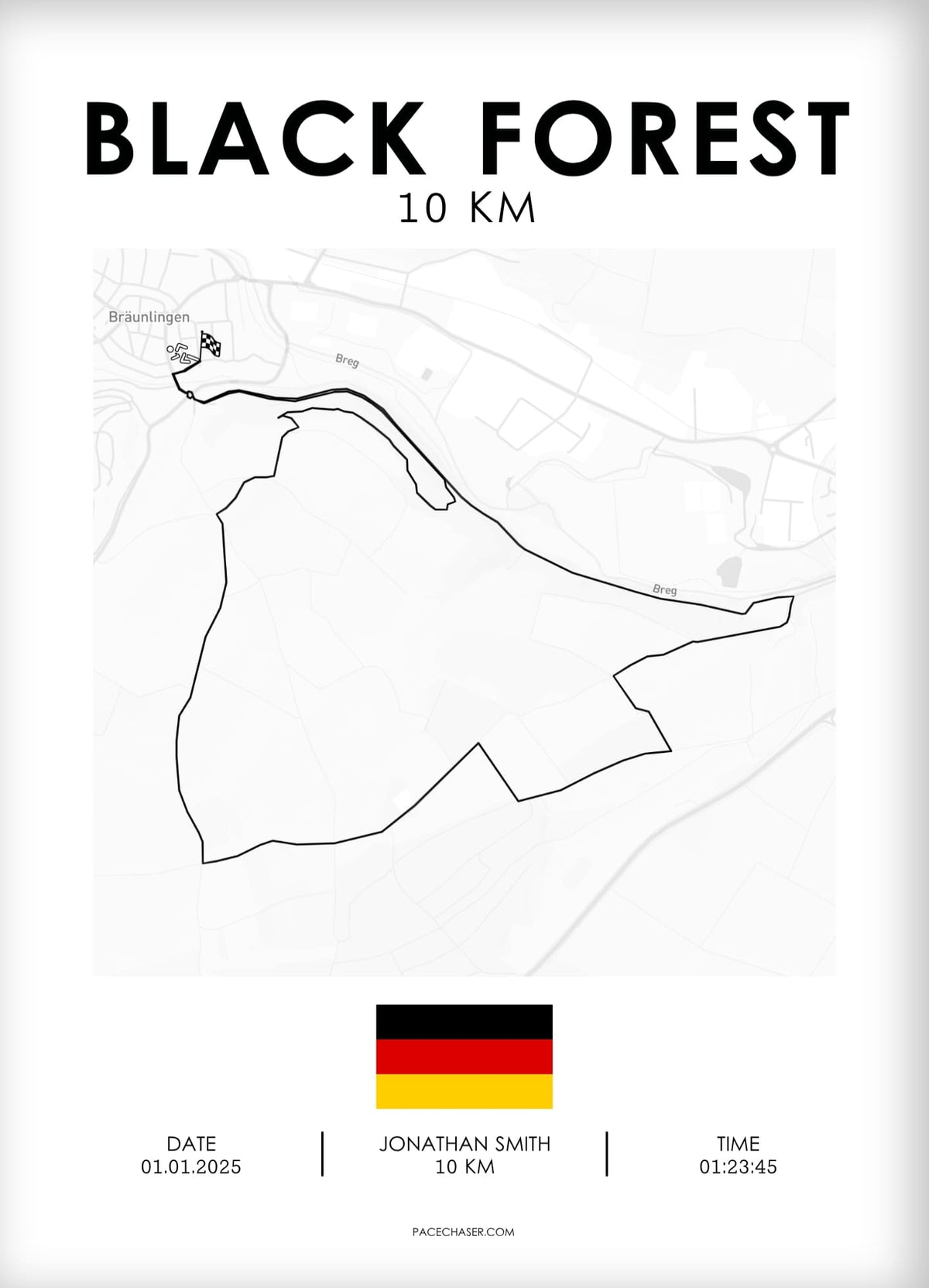 10 km Schwarzwald Poster