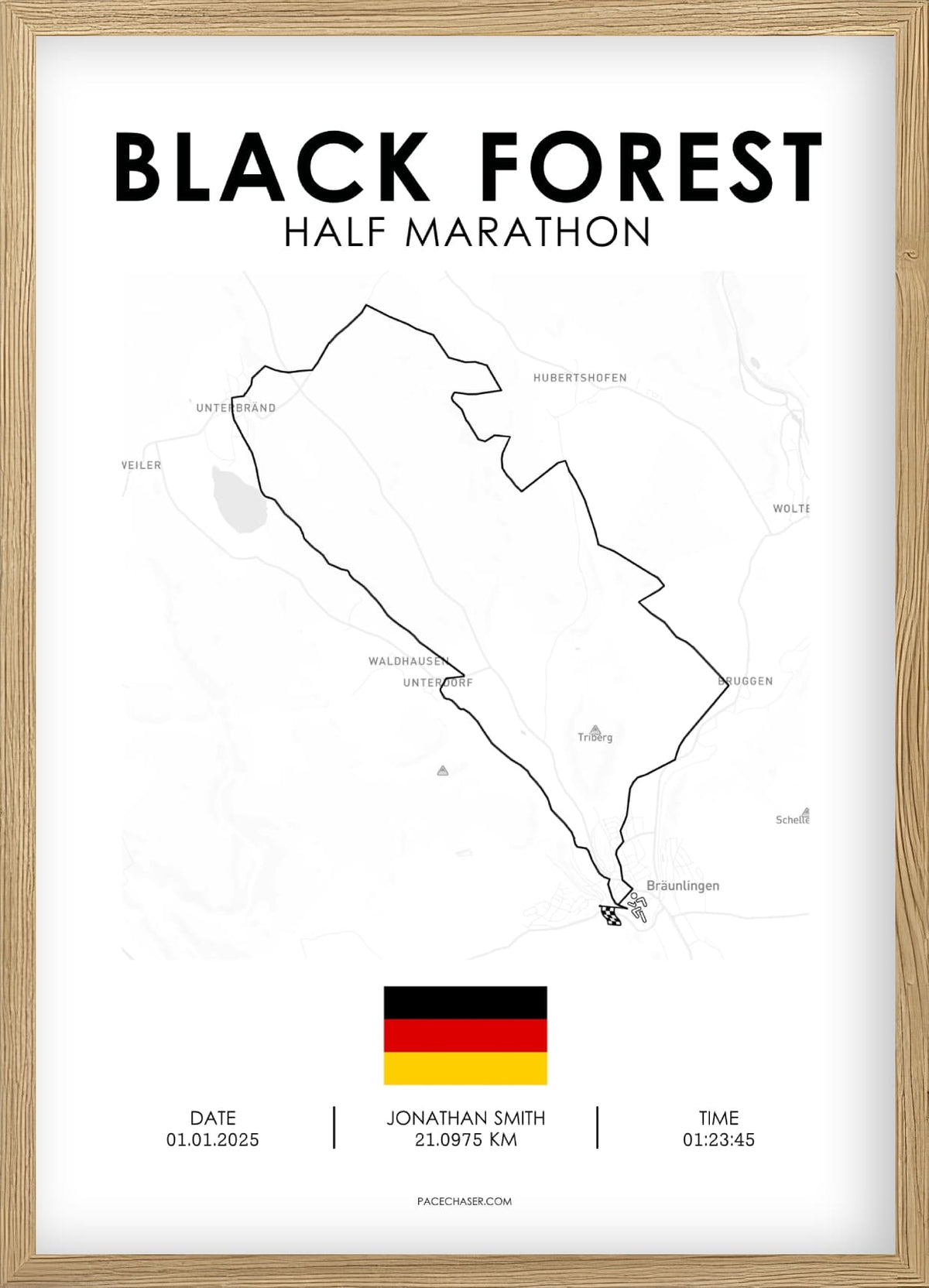 Halbmarathon Schwarzwald Poster
