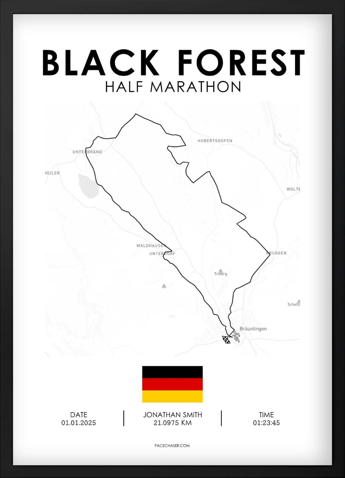 Halbmarathon Schwarzwald Poster