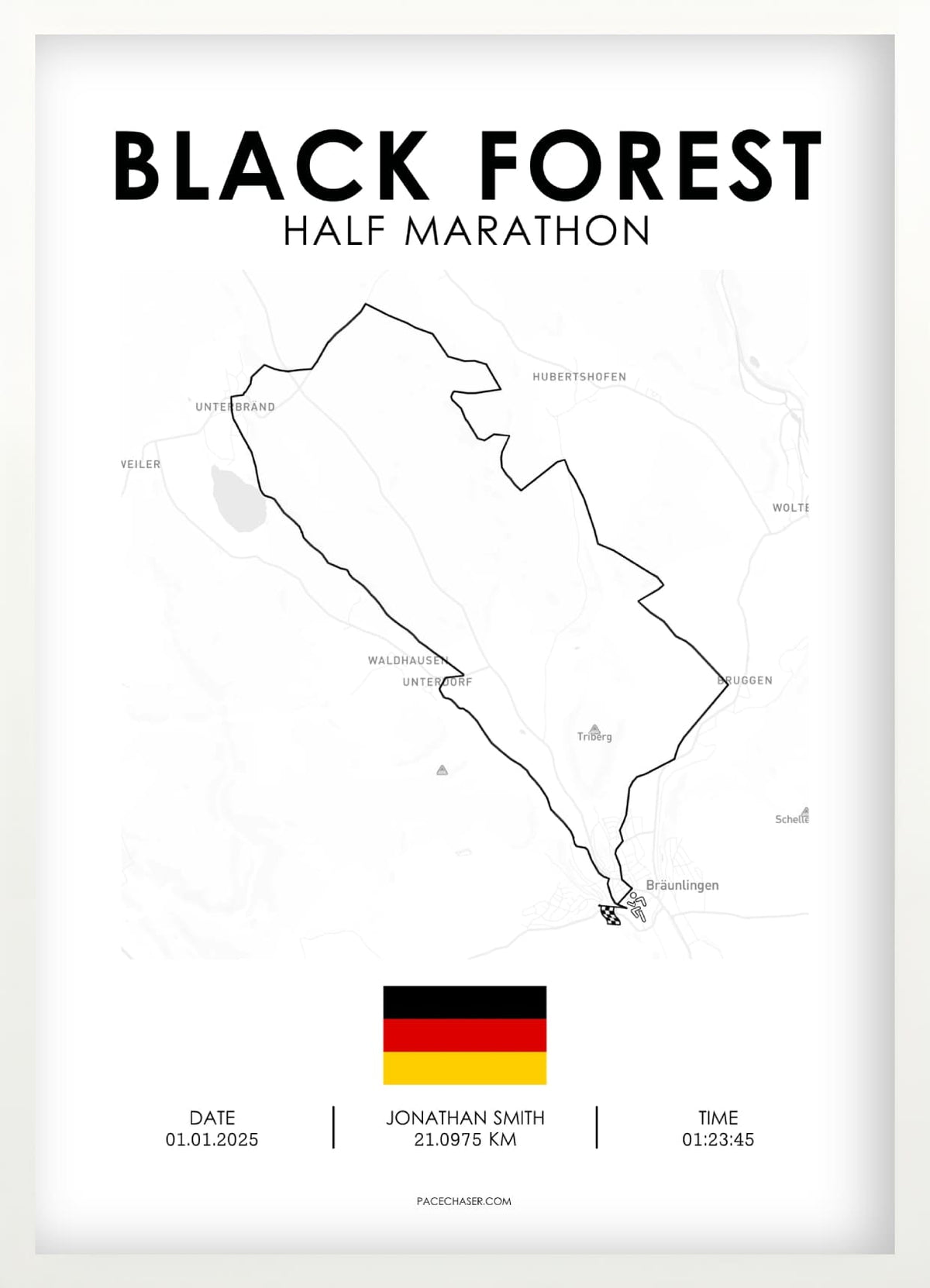 Halbmarathon Schwarzwald Poster