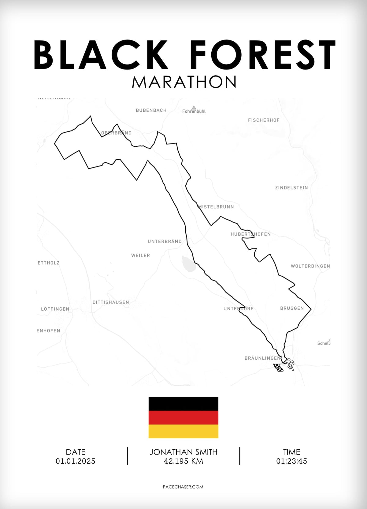 Marathon Schwarzwald Poster