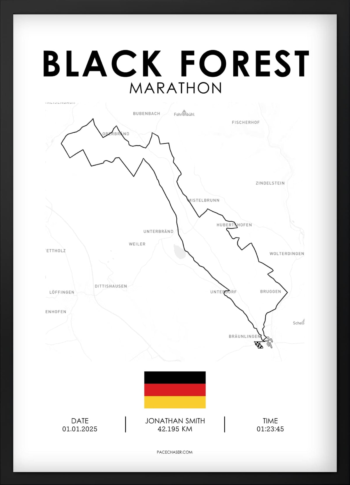 Marathon Schwarzwald Poster