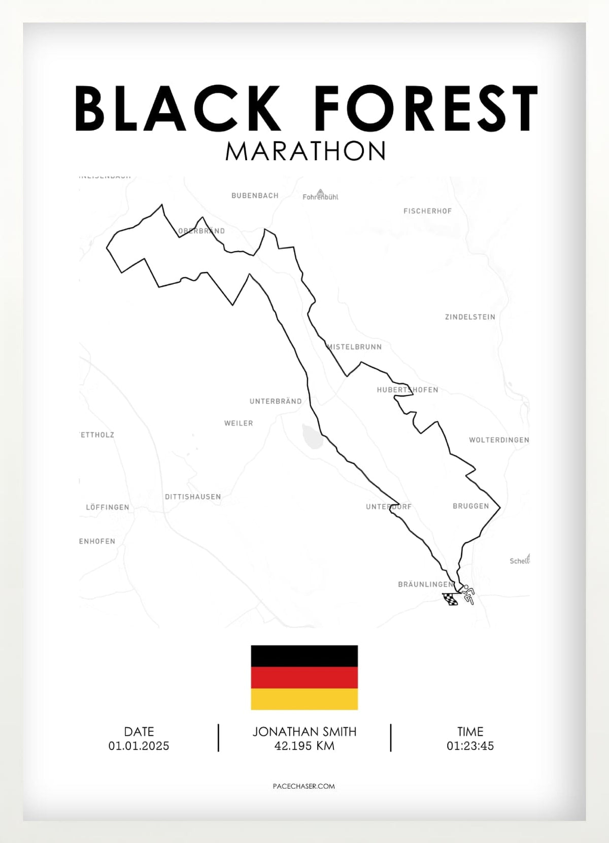 Marathon Schwarzwald Poster