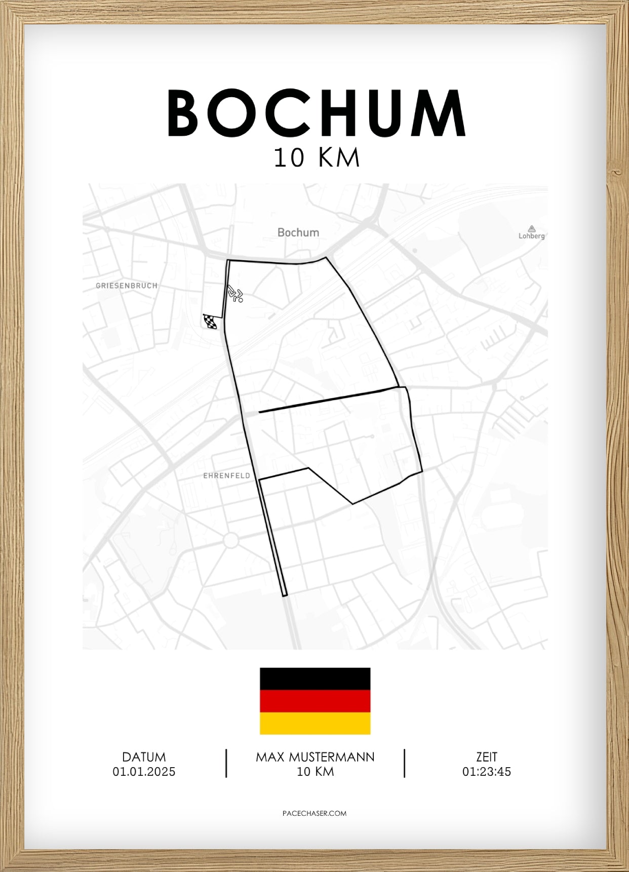 Bochum Halbmarathon / 10 km / 5 km Laufposter