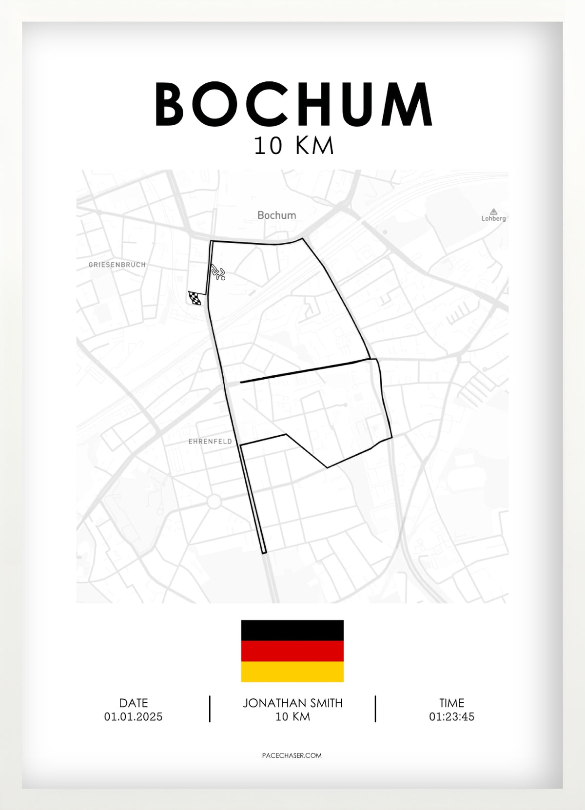 Bochum Halbmarathon / 10 km / 5 km Laufposter