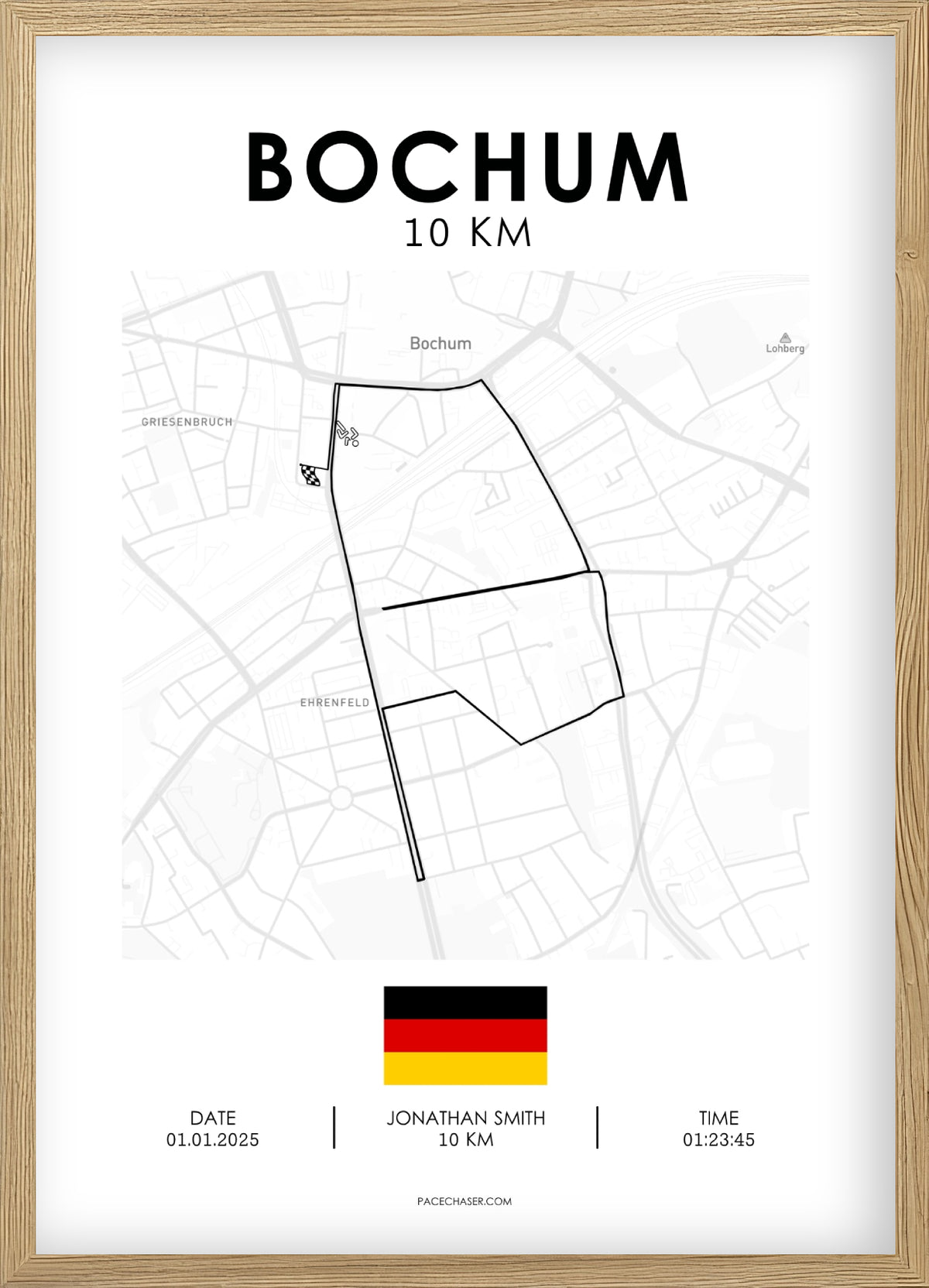 Bochum Halbmarathon / 10 km / 5 km Laufposter