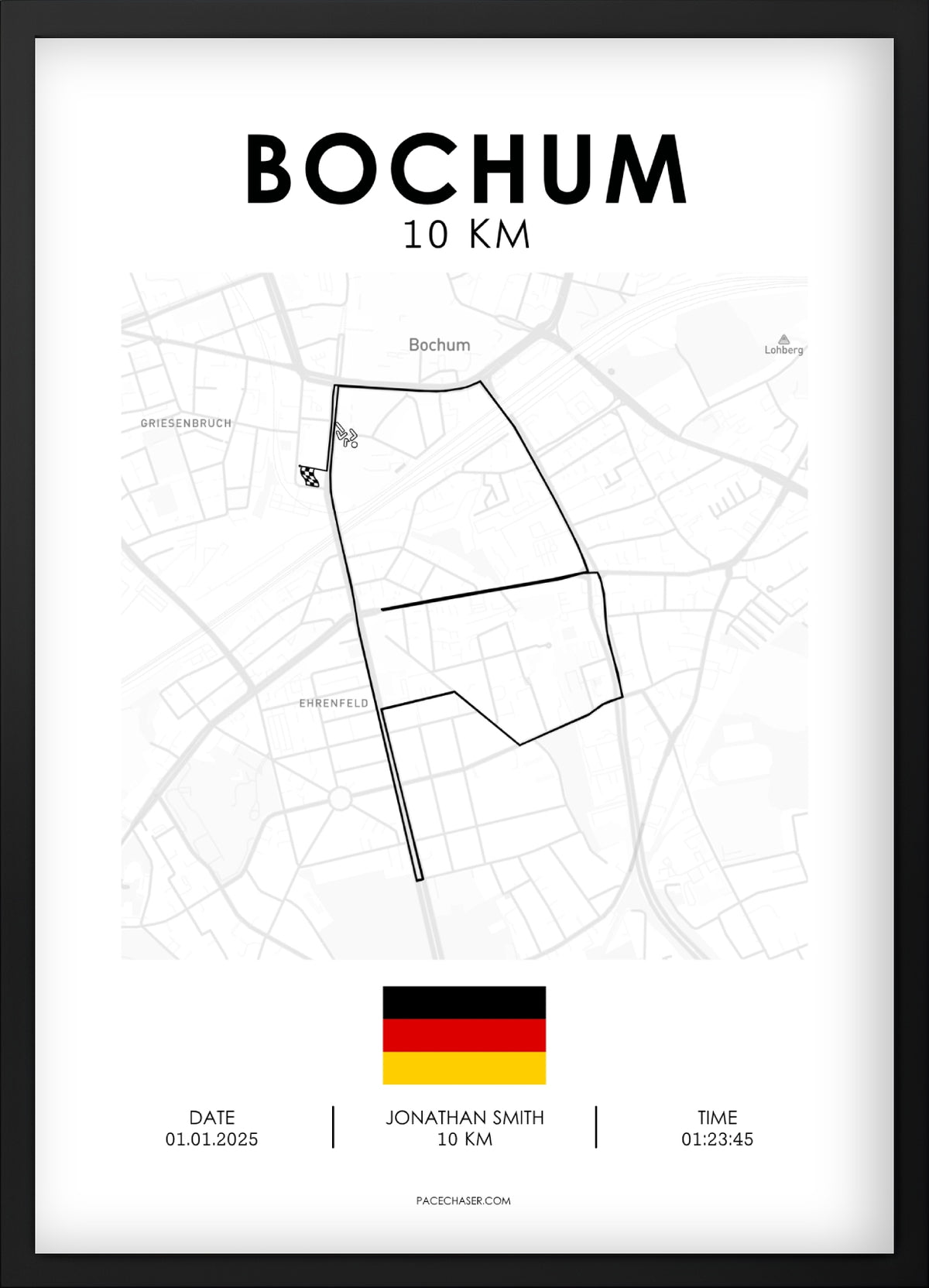 Bochum Halbmarathon / 10 km / 5 km Laufposter