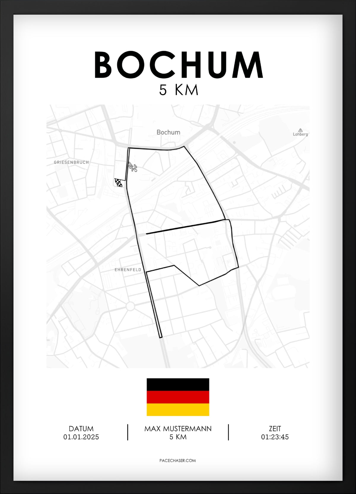 Bochum Halbmarathon / 10 km / 5 km Laufposter