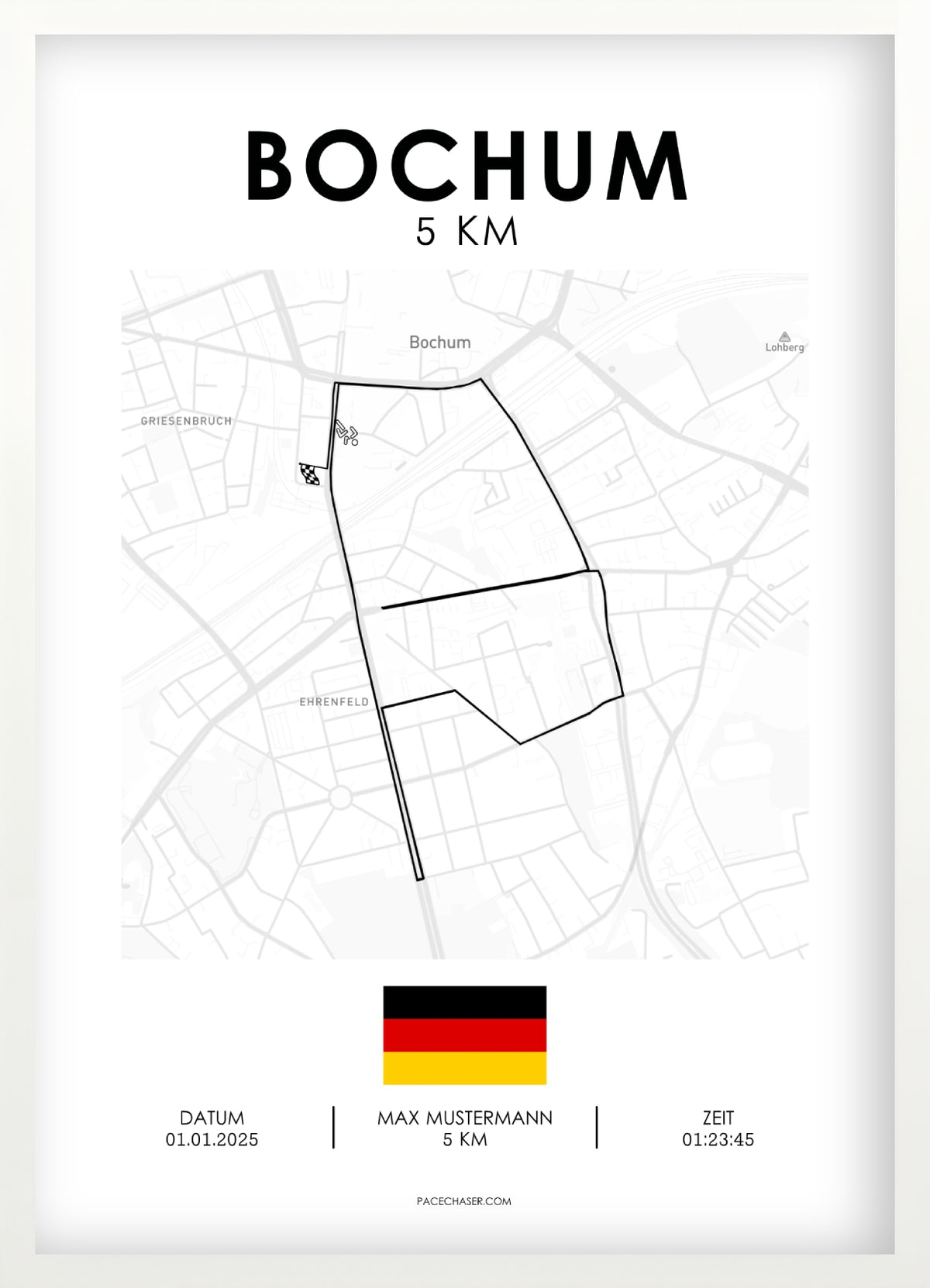 Bochum Halbmarathon / 10 km / 5 km Laufposter