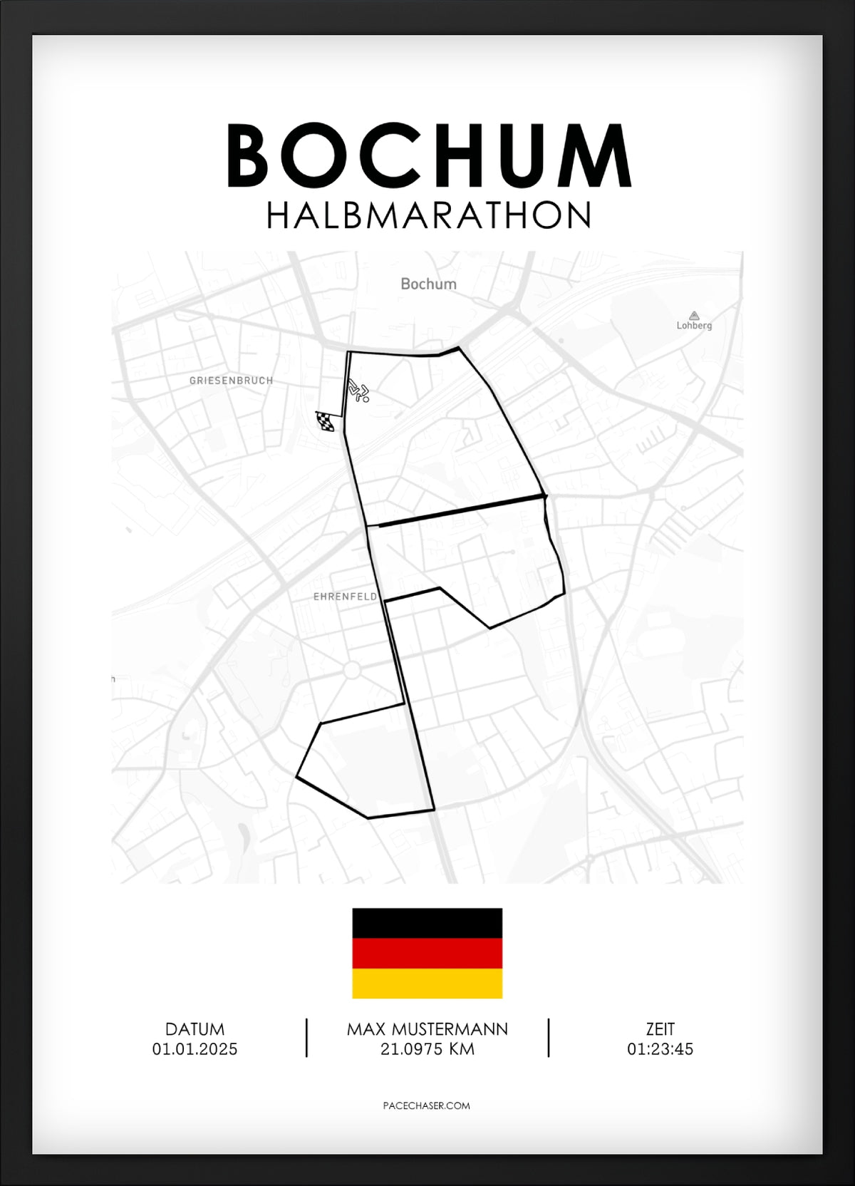Bochum Halbmarathon / 10 km / 5 km Laufposter