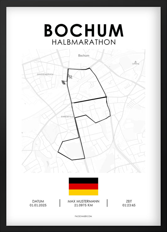 Bochum Halbmarathon / 10 km / 5 km Laufposter