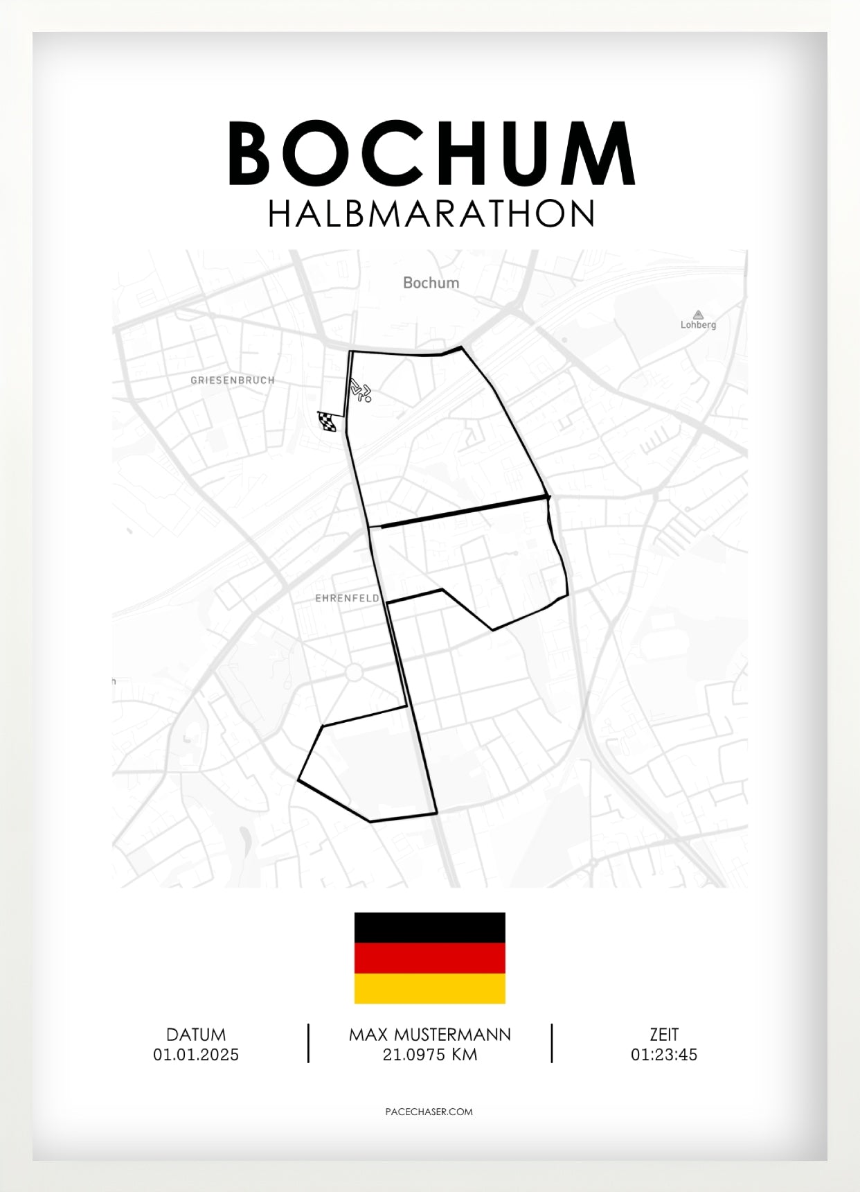 Bochum Halbmarathon / 10 km / 5 km Laufposter