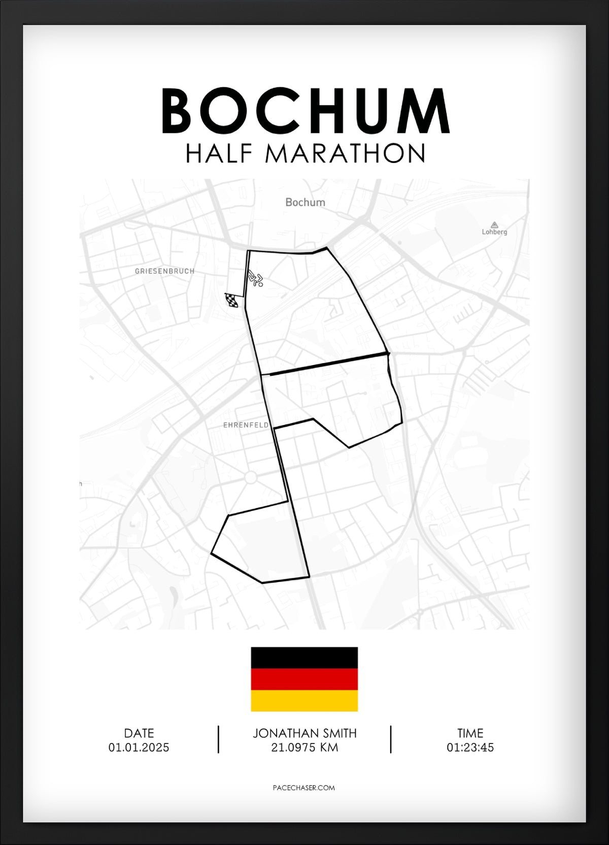 Bochum Halbmarathon / 10 km / 5 km Laufposter