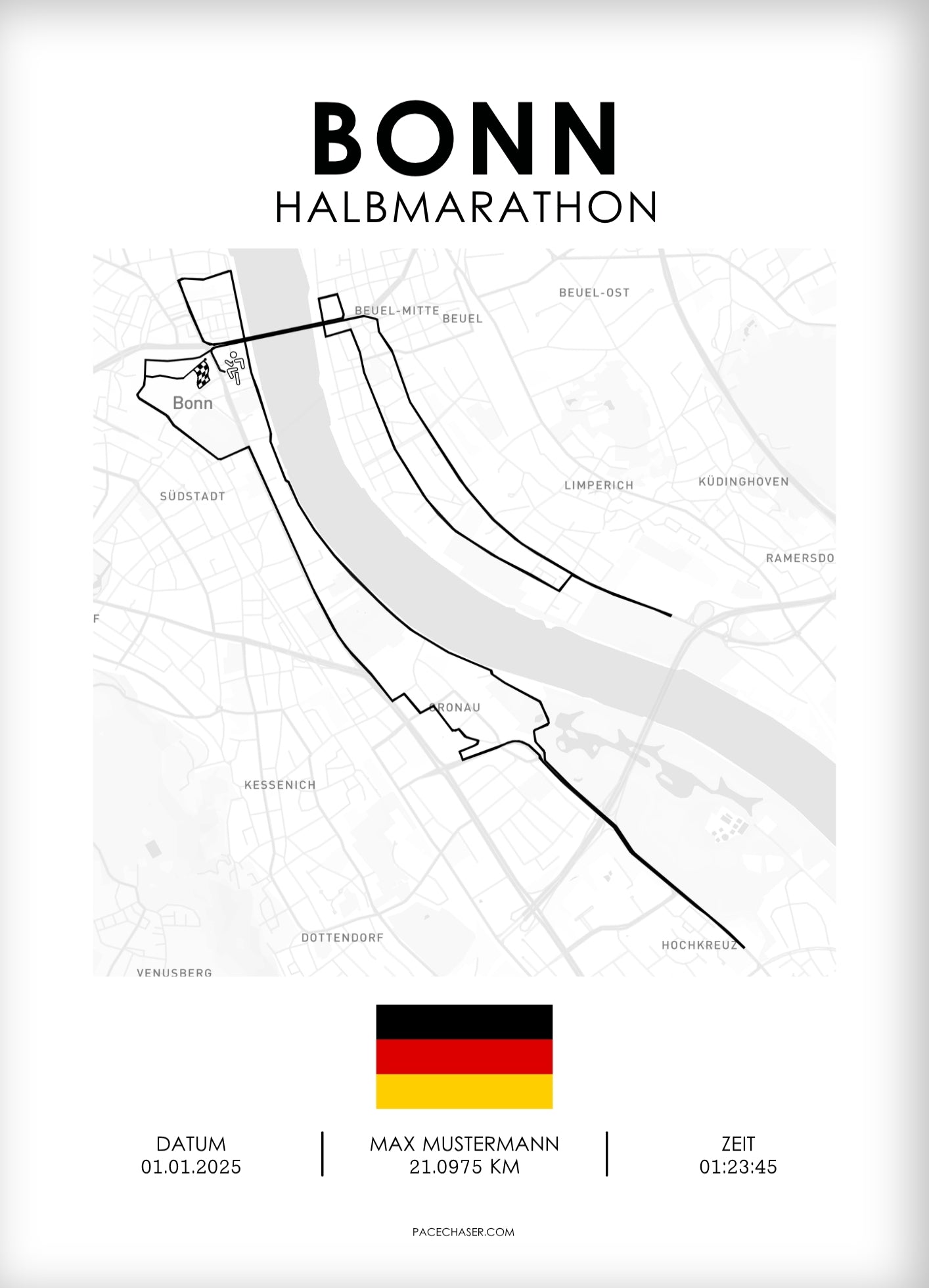 Halbmarathon Bonn Poster