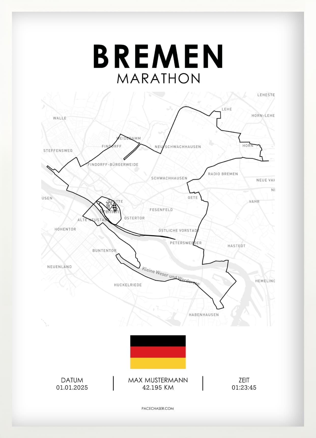 Marathon Bremen plakat - fra 2024