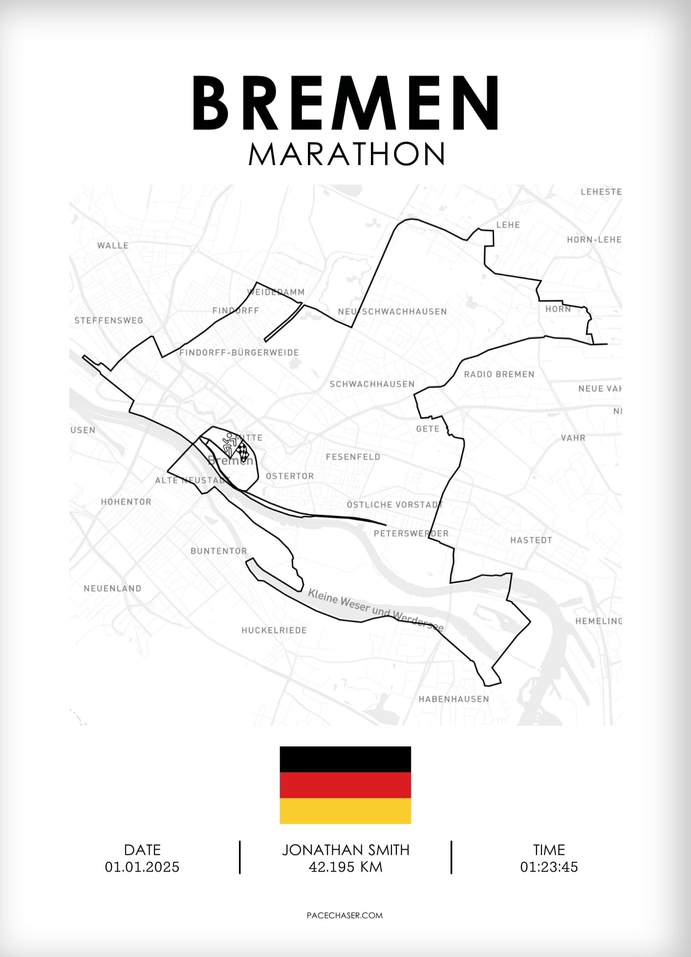Marathon Bremen plakat - fra 2024
