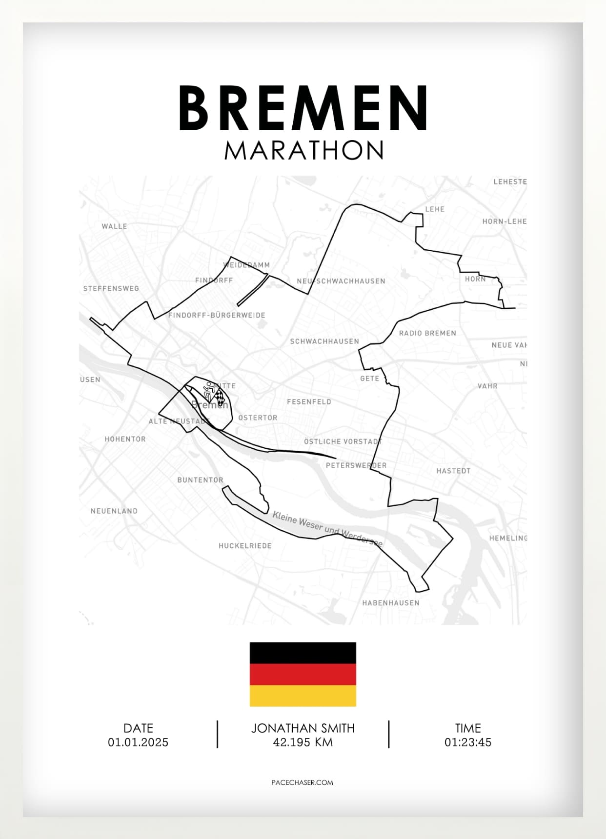 Marathon Bremen plakat - fra 2024
