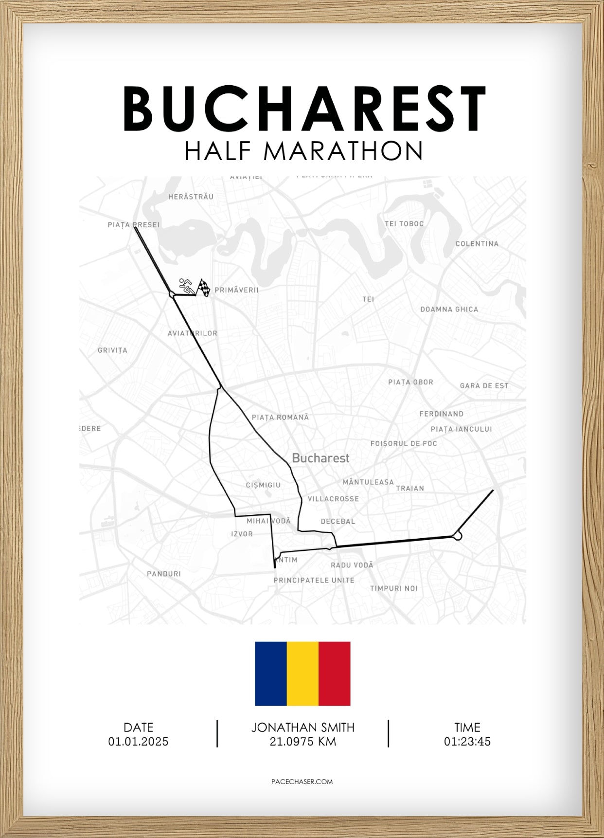 Halbmarathon Bukarest Poster